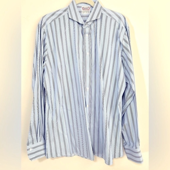 Men’s Dress Shirt. 100% Handmade. Pristine Condition. Size Xl
